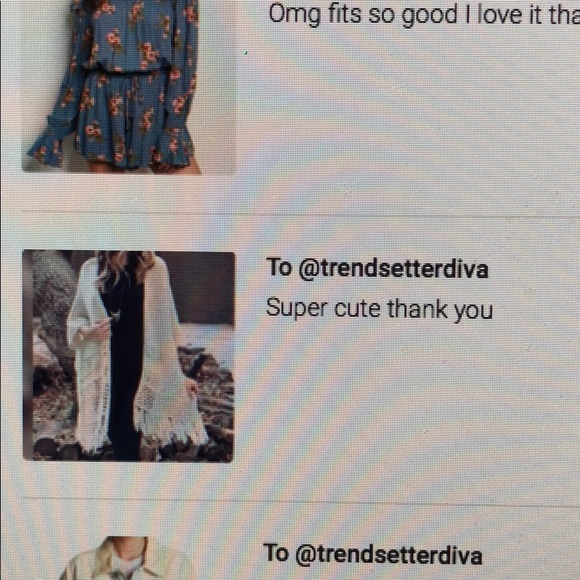 LAST 1! Ivory Knit Fringe Designed Cardigan - Picture 4 of 4